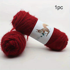 Squirrel Yarn Velvet Wool Thread Bright Silk Crocheting Knitting 4mm