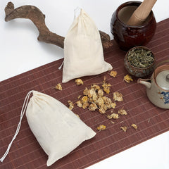 20pcs Muslin Bag Pouch Cotton Drawstring Wedding Home Supplies