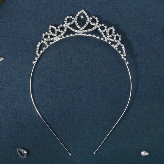 Rhinestone Crown Hairband Headband Princess Tiara Birthday Cosplay Costumes