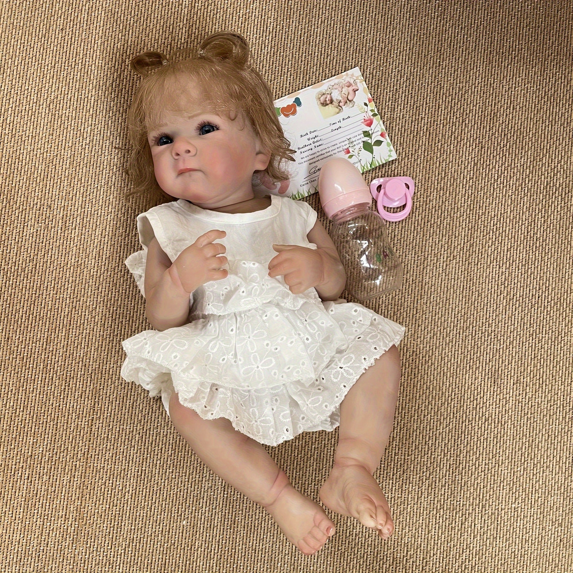 Adorable Princess Reborn Doll with Realistic Hair & Dress Perfect Gift for Kids