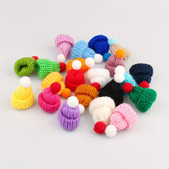 1pc Mini Woolen Hat DIY Small Hat Halloween Christmas Party Decors