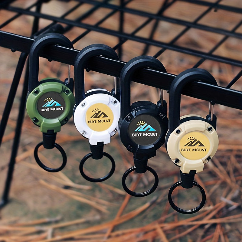 Stainless Steel Telescopic Key Holder Keychain Key Ring Retractable Key Chain