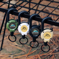 Stainless Steel Telescopic Key Holder Keychain Key Ring Retractable Key Chain