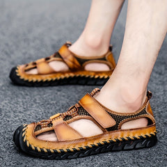 Men's Casual Hollow Out Slip On Sandals Anti-skid Walking Shoes