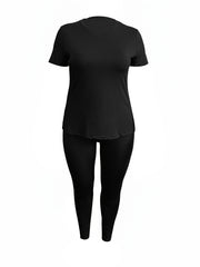 Short Sleeve T shirt & Pants Set Women's Casual Outfits