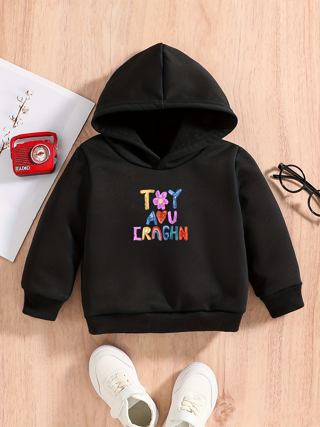 Baby Boys Hoodie Letter Graphic Pullover
