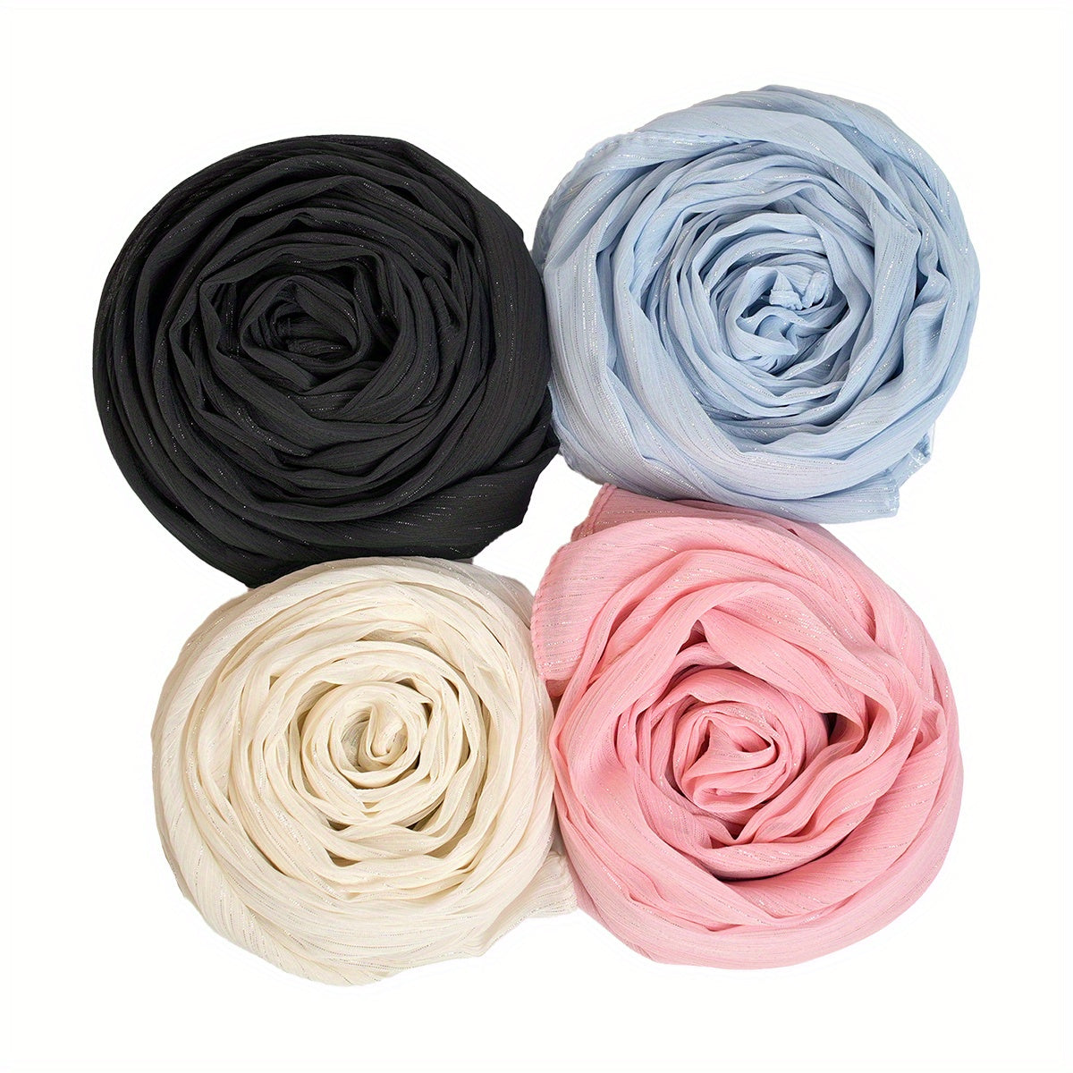 Hot Stamping Solid Glitter Scarf Shawl for Women