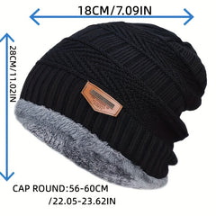 Winter Knitted Hat with Ear Protection for Outdoor Activities