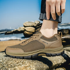 Men's Breathable Mesh Sneakers for Hiking Climbing