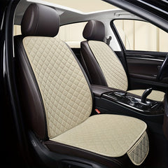 Flax Car Seat Cover Protector Linen Front Rear Back Cushion Pad Mat