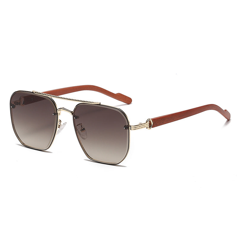 Wood Grain Travel Sunglasses