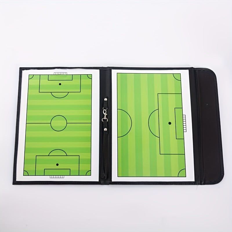 Magnetic Coach Board w/ Pen Soccer Clipboard Zipper Football Tactical Board