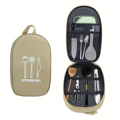 Outdoor Camping Utensil Case Picnic Cooking Tools Storage Bag