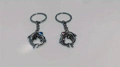 Cartoon Couple Dolphin Keychain Pendant Gift