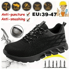 Men's Lightweight Safety Work Shoes Casual Sneakers