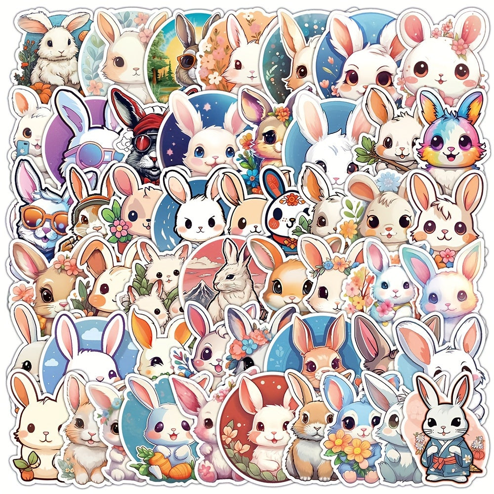 50pcs Rabbit Series Graffiti Stickers for Laptop Helmet Desktop Water Cup