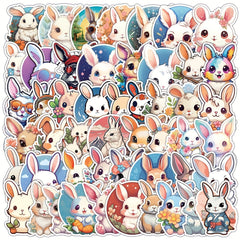 50pcs Rabbit Series Graffiti Stickers for Laptop Helmet Desktop Water Cup