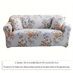 Vintage Pattern Sofa Cover Elastic Slipcover Universal Furniture Protector