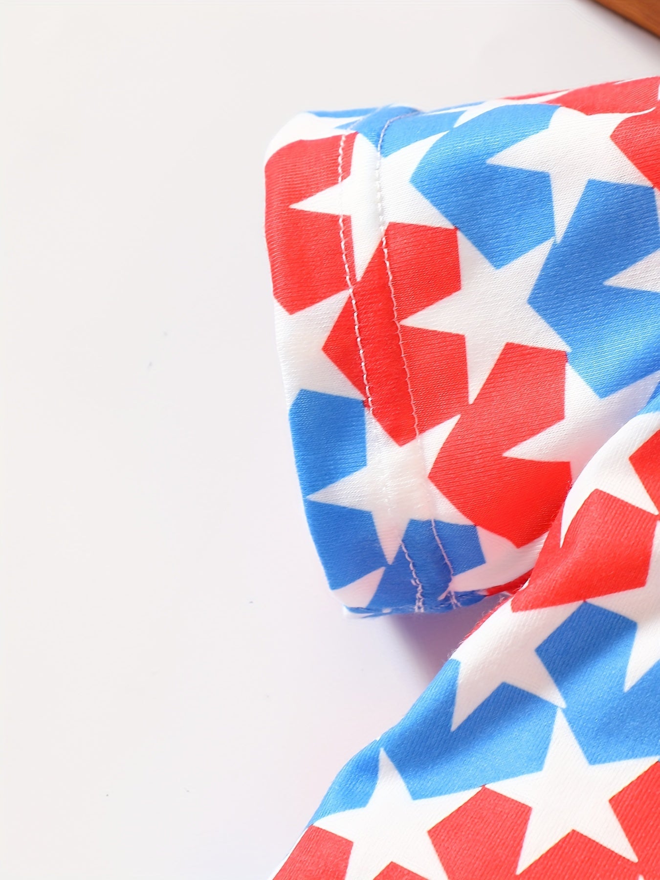 Star Print Block Polo Shirt for Baby Boys