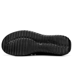 Men's Breathable Woven Sneakers - Comfortable Low Top Lace Up