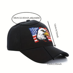 Men's American Flag Eagle Baseball Cap Embroidery Sun Hat
