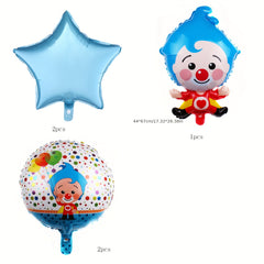 5pcs Clown Balloon Birthday Party Decoration Circus Clown Balloon