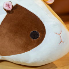 TINICOOCAT 39 Guinea Pig Plush Toy Cute Stuffed Pillow with Pink Ears & Eyes