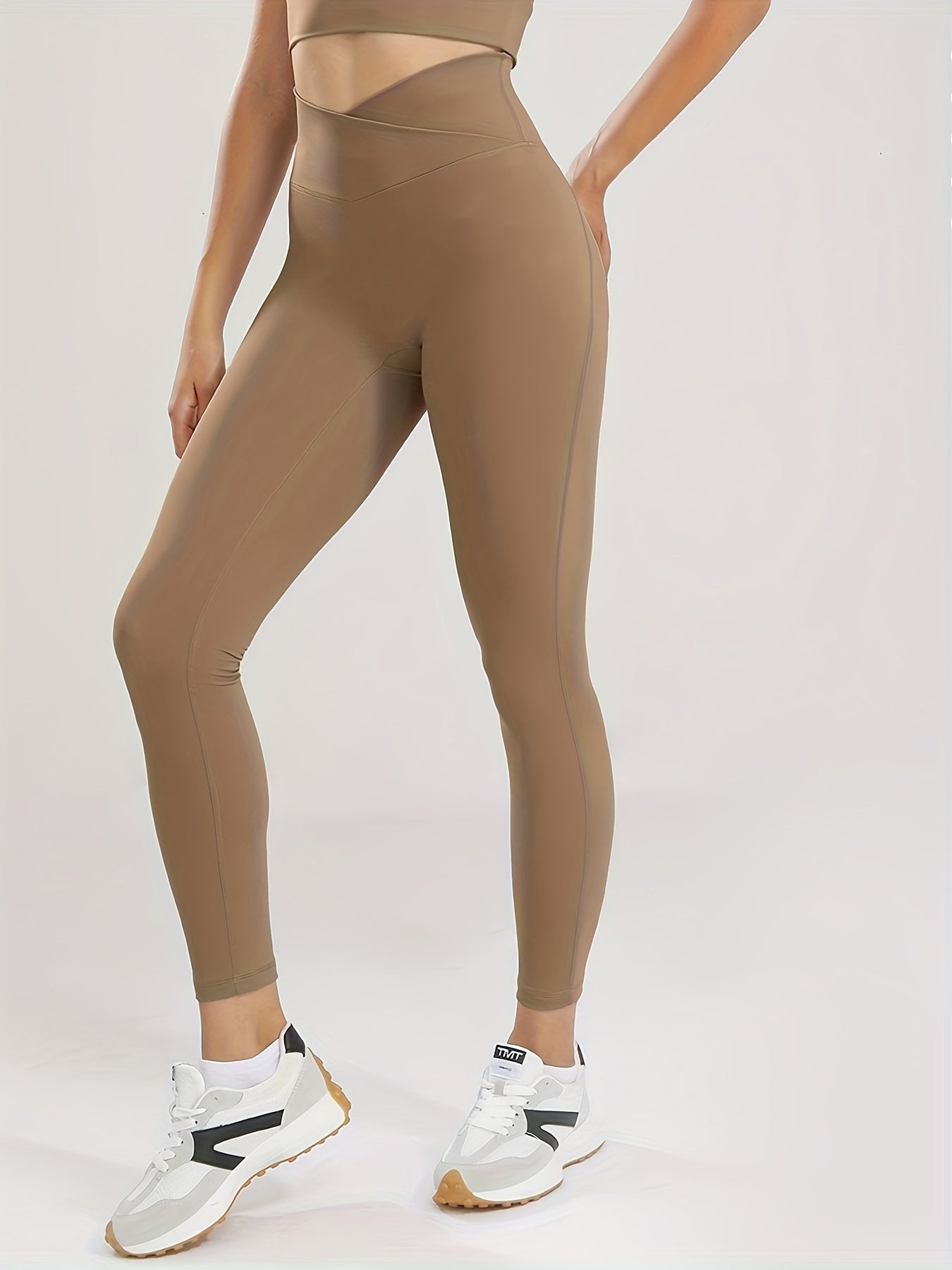 Cross Waist Sports Seamless Tight Pants Yoga Leggings