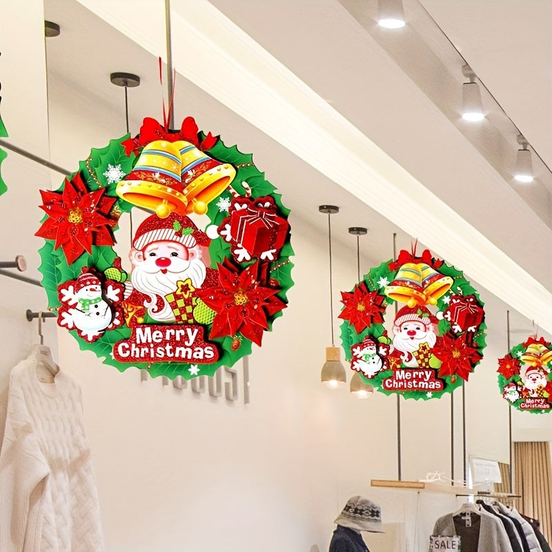 35 99 Cm Christmas Bow Wreath Garland Ornament Paper Pendant for Holiday Decor