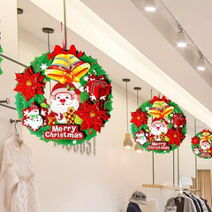 35 99 Cm Christmas Bow Wreath Garland Ornament Paper Pendant for Holiday Decor