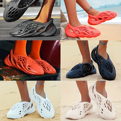 Men's Slip On Foam Sandals Lightweight Casual Anti skid Hollow Out Slides