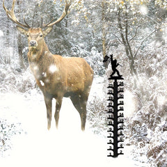 Snow Gauge Large Iron Measuring Rod Orangutan Metal Ruler Garden Christmas Gift
