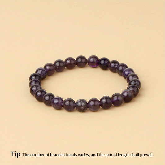 8mm Rose Quartz Stone Bracelet Birthstone Friendship Bracelet