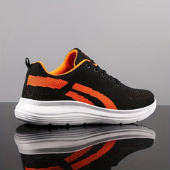 Durable Plus Size Men's Running Shoes Non Slip Shock Absorbing Sneakers