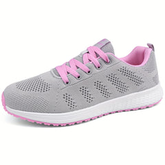 Mesh Woven Running Shoes Breathable Gym Casual Sneakers Women's Footwear