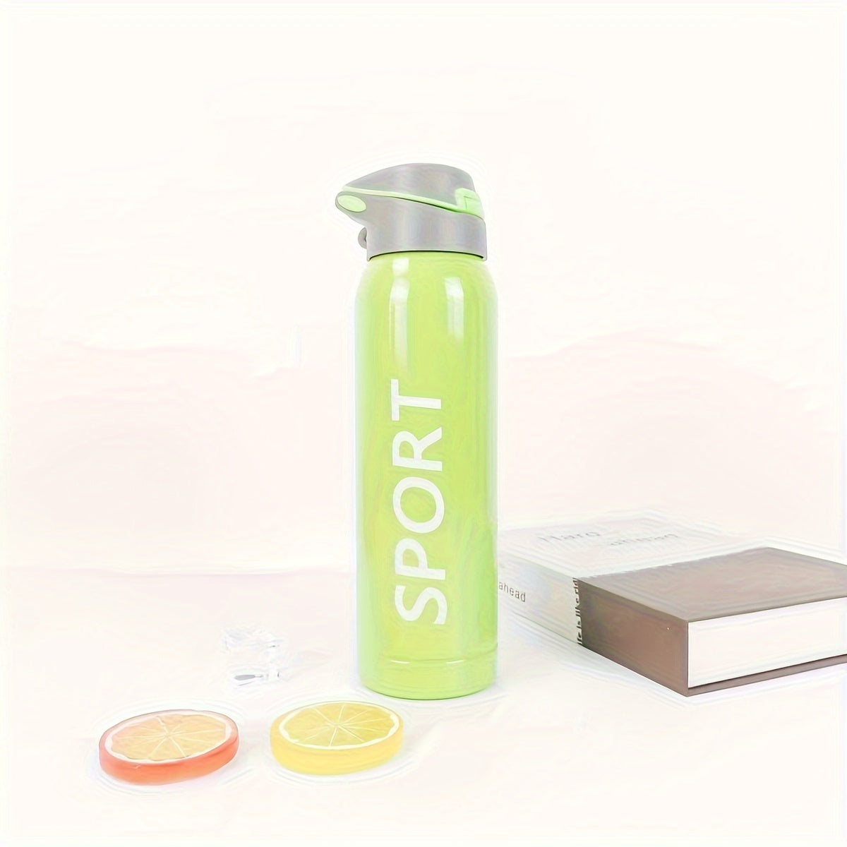 500ml Insulated Stainless Steel Cup With Straw for Outdoor Camping Travel
