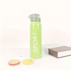 500ml Insulated Stainless Steel Cup With Straw for Outdoor Camping Travel