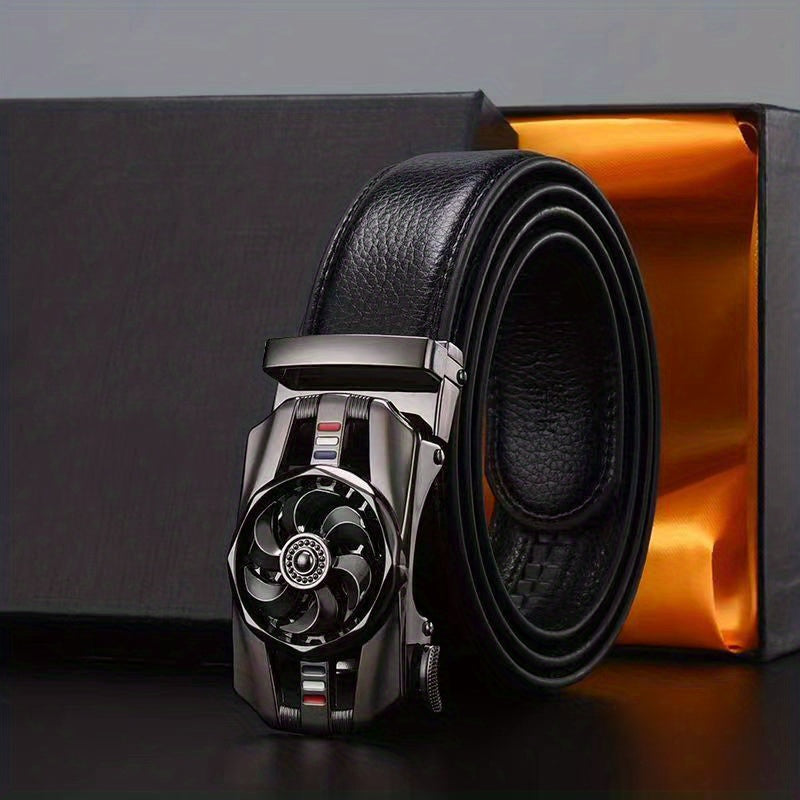 YOORAN Men's Leather Dress Belt & Casual Belts - Micro Adjustable Fit
