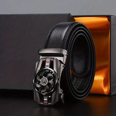 YOORAN Men's Leather Dress Belt & Casual Belts - Micro Adjustable Fit