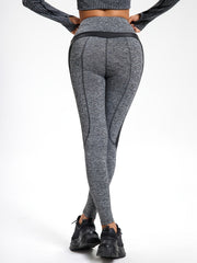 Stylish Women's PU Leather Yoga Pants with High Stretch