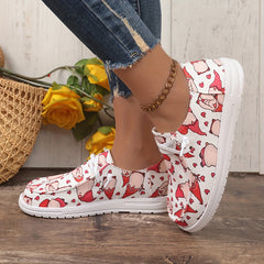 Dwarf & Heart Pattern Skate Shoes for Women