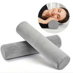 Memory Foam Neck Roll Pillow for Sleeping & Support - Bolster Pillow for Bed