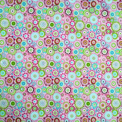 4pcs Multicolor Patchwork Fabric Cotton Quilting Material Floral Handcraf