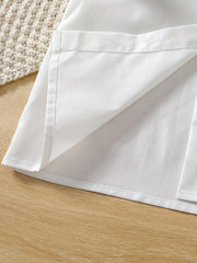 Girl's 2pcs Sleeveless Shirt & A line Skirt Set for Spring Summer