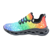 Men's Blade Sneakers Sparkling Rainbow Shoes