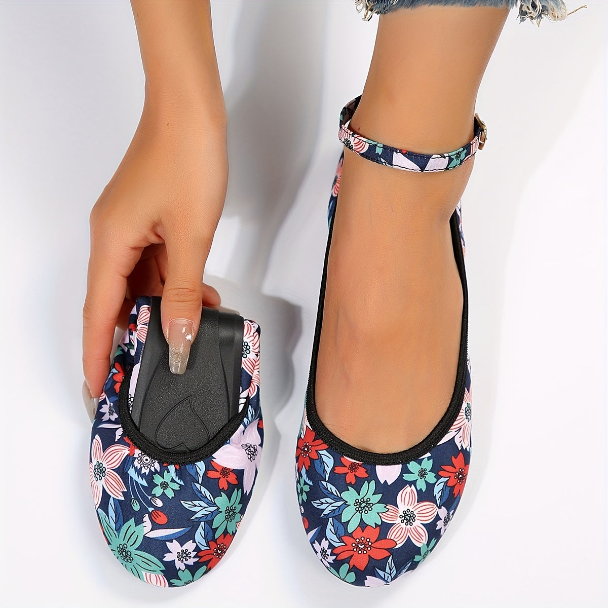 Women's Flower Flat Shoes Casual Dancing Lightweight Portable