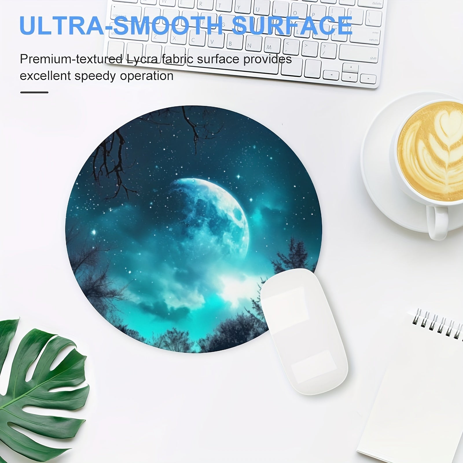 Fantasy Forest Print Mouse Pad Soft Durable Non-slip for Desktops & Laptops