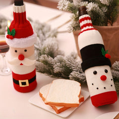 Christmas Wine Bottle Cover for Holiday Decoration