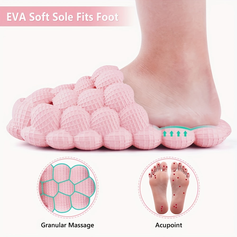 Kids Massage Bubble Slides Cushioned Spa Slippers