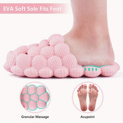 Kids Massage Bubble Slides Cushioned Spa Slippers
